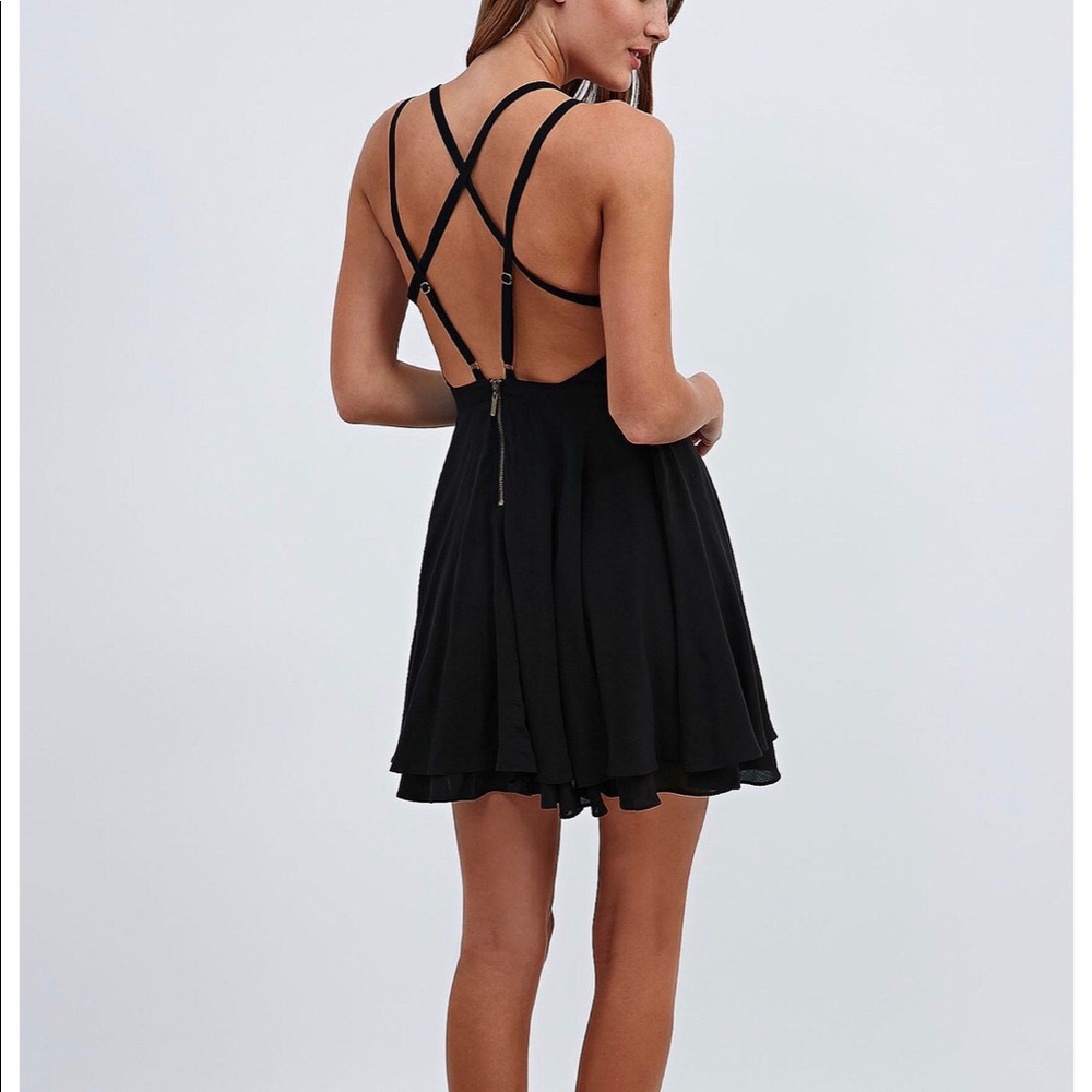 Black Mini Scarlett Dress - Kimchi Blue